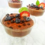 This decadent Dairy-free Vegan Chocolate Tapioca Pudding is creamy and so easy to make. It's food allergy friendly and made with healthy ingredients. Great for a sweet dessert or for a kid friendly snack paired with fresh fruit. #healthydessert #dairyfree #vegandessert #paleodessert #kidsdessert