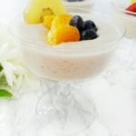 This Vegan Vanilla Pudding will remind you of the old fashioned pudding, you grew up with. It's healthy, dairy-free,corn-free, and refined-sugar free. It's super easy to make and contains only 4 ingredients. It's delicious on its own or can be used as a custard filling for pies or fruit tarts. #vanillapudding #glutenfreedessert #veganpudding #dairyfreepudding #healthyvanillapudding #easyvanillapudding #sugarfreevanillapudding #paleodessert #vegandessert #whole30dessert #glutenfreevegan