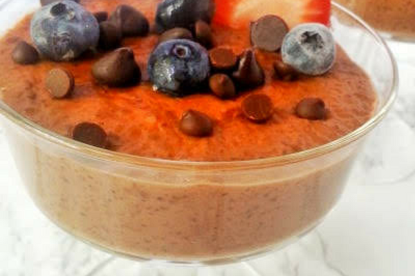 Dairy-free Vegan Chocolate Tapioca Pudding (Gluten-free, Paleo)