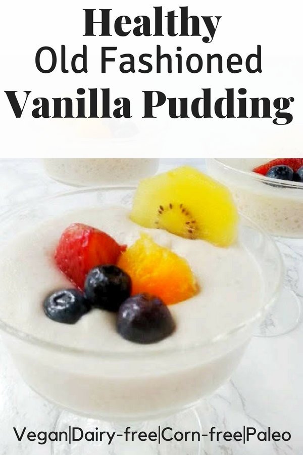 Vegan Vanilla Pudding -4 Ingredients,Healthy,Dairy-free