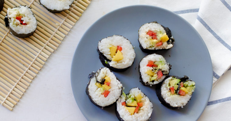Vegan sushi rolls (easy,healthy, gluten-free)