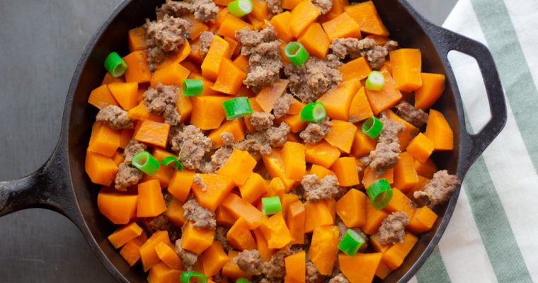 Paleo Ground Beef and Sweet Potato Meal (Healthy, Easy, Kid Friendly)