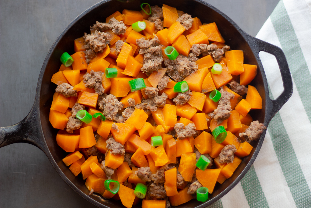 Paleo Ground Beef and Sweet Potato Meal (Healthy, Easy, Kid Friendly)