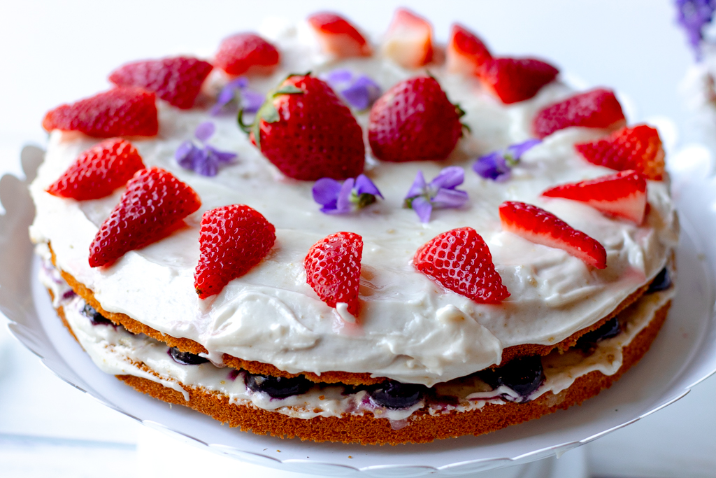 Gluten-free Vegan Vanilla Cake (Dairy-free, Healthy, Delicious )