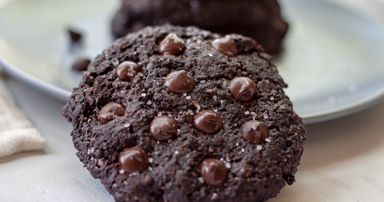 Double “Brownie” Chocolate Cookies (Vegan, Gluten-free)