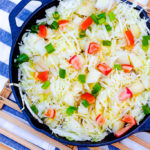Healthy Fried Cabbage and Potatoes in a skillet