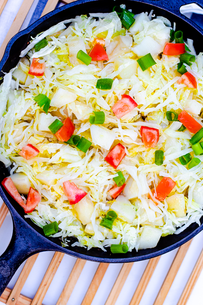 Healthy Fried Cabbage and Potatoes (Vegan, Vegetarian) - Allergyummy