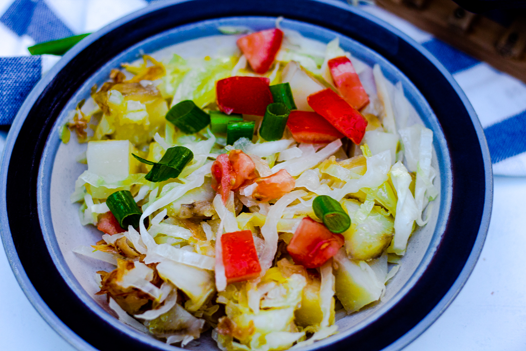 Healthy Fried Cabbage and Potatoes (Vegan, Vegetarian) - Allergyummy