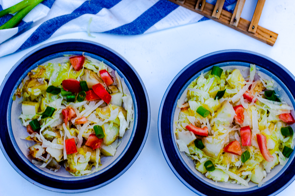 Healthy Fried Cabbage and Potatoes (Vegan, Vegetarian) - Allergyummy