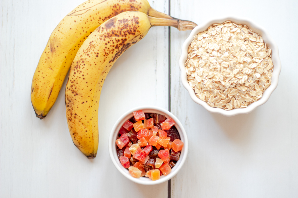 Ingredients for Healthy Banana Cookies