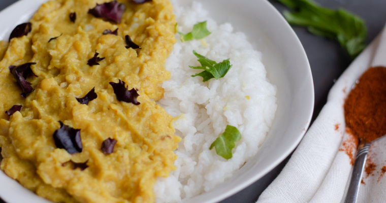 Split Pea Coconut Curry ( Vegan, Healthy, Kid Friendly)