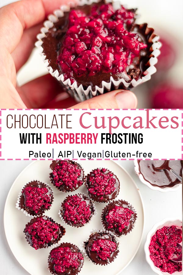 CHOCOLATE BLUEBERRY PALEO CUPCAKES WITH CHOCOLATE GANACHE ...