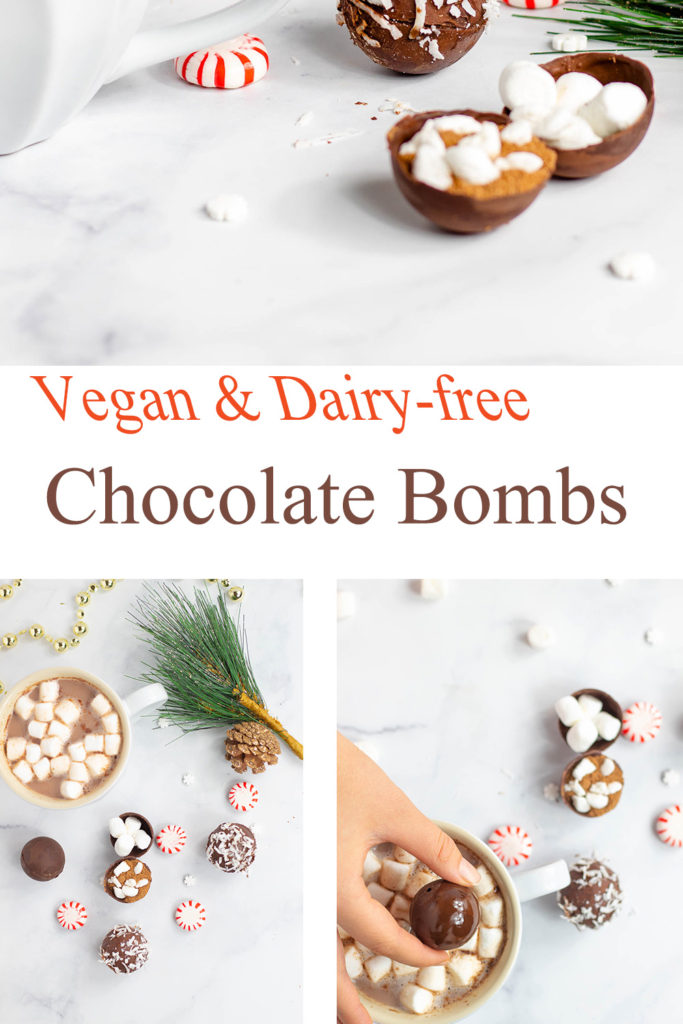 Pin for Chocolate Bombs with 3 different images of the chocolate bombs