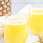 Ginger and Pineapple drink in two glasses