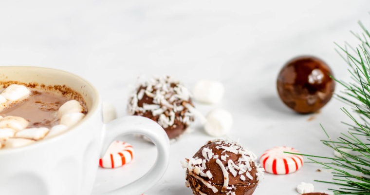 Vegan Hot Chocolate Bombs (Dairy-free, 3 Ingredient)