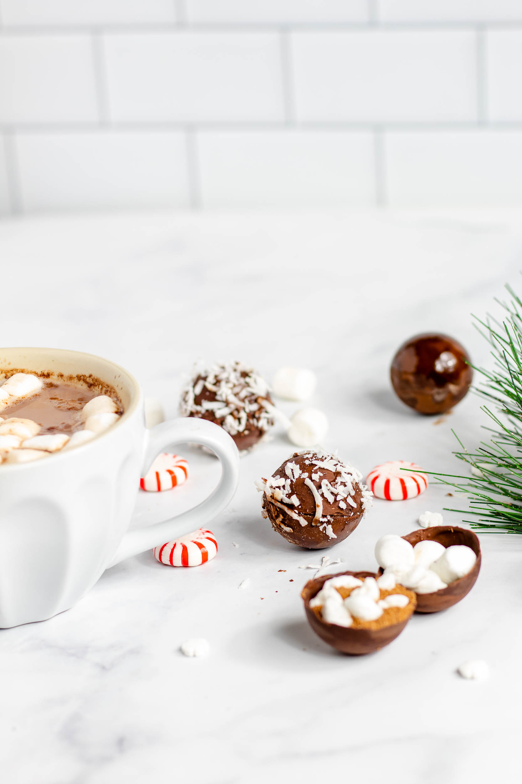 Vegan Hot Chocolate Bombs (Dairy-free, 3 Ingredient)